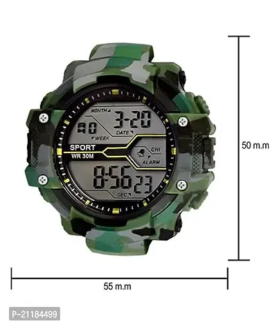 Premium Military Green Army Digital Sport Black Dial Sports Men's and Boy's Watch-thumb3