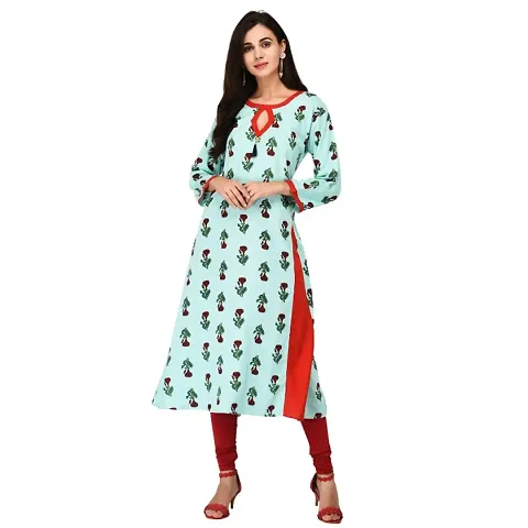 Fancy Rayon Straight Kurti