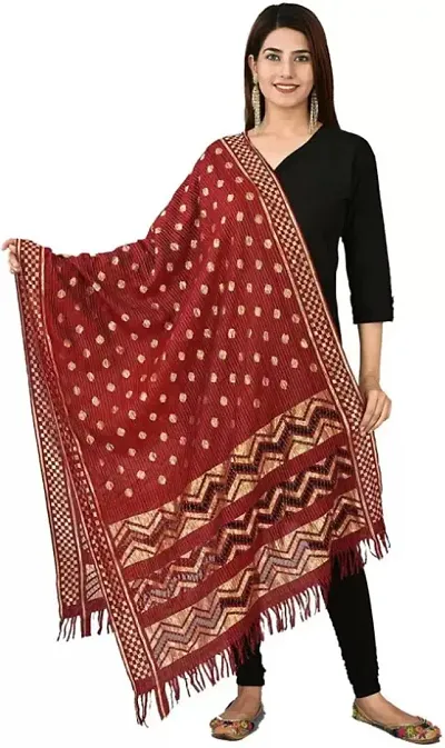 Nakoda Creation Stylish Banarasi Dupatta For Women Pack Of 1