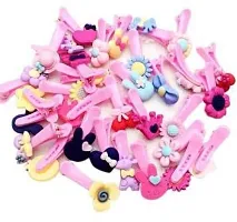 Iconic Hair Claw Clips Cartoon Styles Cute Hair Clips for Baby Girls (24 pc) Random Color/Design-thumb1