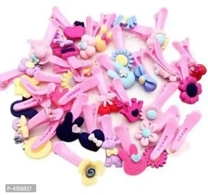Iconic Hair Claw Clips Cartoon Styles Cute Hair Clips for Baby Girls (24 pc) Random Color/Design-thumb2