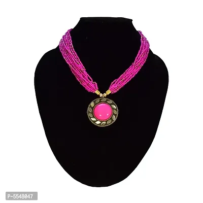 Stylish 6 Pcs Set Beads Necklace for Women and Girls-thumb2