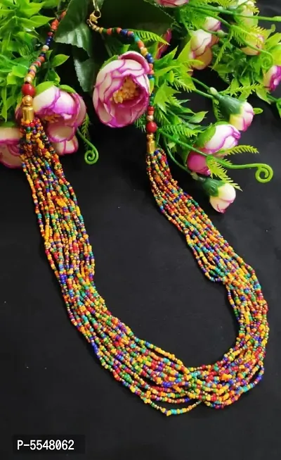 Elegant Multi Color Beads Necklace  Chains