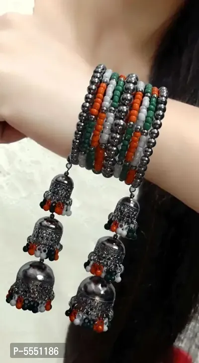 Alluring Tiranga Cuff Bracelet for Women and Girls