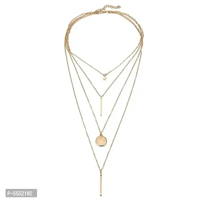 Trendy Layered Fashion Gold-plated Alloy Necklace-thumb2