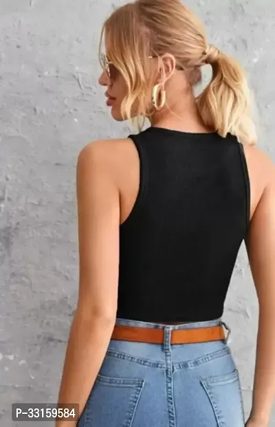 Stylish Cotton Blend Crop Top for Women-thumb3