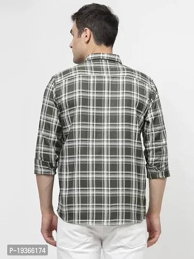 Stylish Multicoloured Cotton Long Sleeves Checked Casual Shirt for men-thumb2