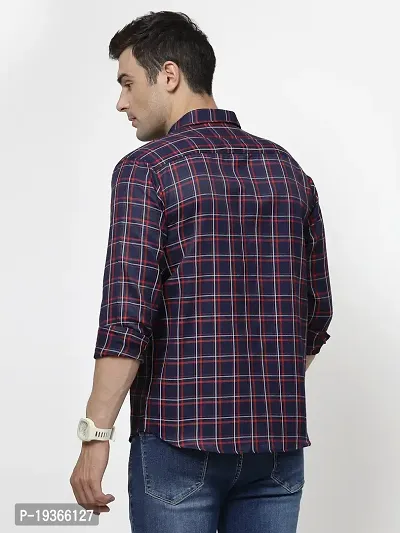 Stylish Multicoloured Cotton Long Sleeves Checked Casual Shirt for men-thumb2