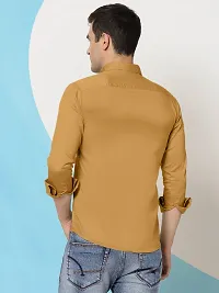 Men's Cotton Solid Long Sleeve Casual Shirt-thumb2