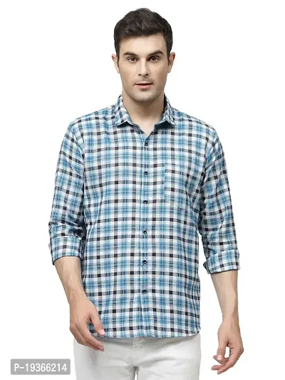 Stylish Multicoloured Cotton Long Sleeves Checked Casual Shirt for men