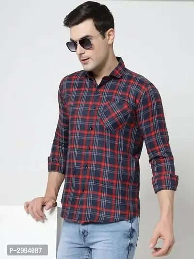 White Cotton Printed Casual Shirts For Men