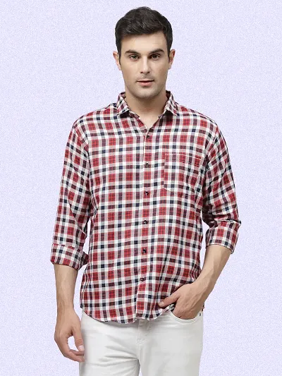 Trendy Checked Long Sleeve Shirts for Men