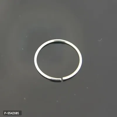 925 Sterling Silver Simple Nose Ring Hoop, Septum Ring SmilePlace Handmade Charms-thumb3