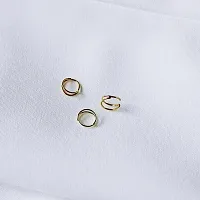 14K Gold Double Line Nose  Ring For Gift SmilePlace Handmade Charms-thumb1