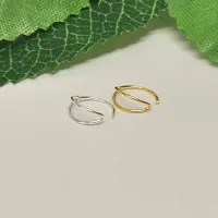 14K Gold Double Line Nose  Ring For Gift SmilePlace Handmade Charms-thumb2