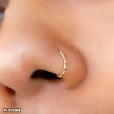 925 Sterling Silver  Small Nose ring ,Trendy Nose Rings SmilePlace Handmade Charmsd-thumb3