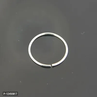 925 Sterling Silver Simple Nose Ring Hoop, Septum Ring SmilePlace Handmade Charms-thumb4