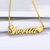 14K Gold Custom Any Name Pendant  For Gift  SmilePlace Handmade Charms-thumb1