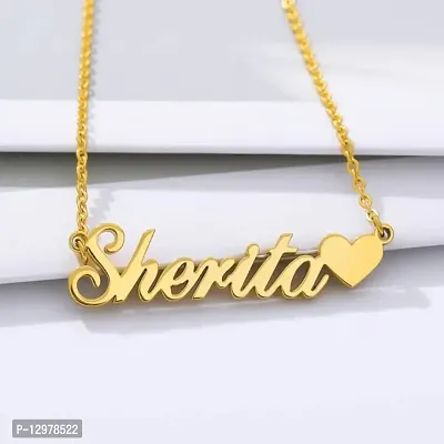 14K Gold Custom Any Name Pendant  For Gift  SmilePlace Handmade Charms-thumb2