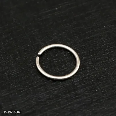 925 Sterling Silver Simple Nose Ring Hoop, Septum Ring SmilePlace Handmade Charms-thumb4