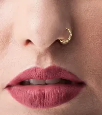 14K Gold Simple Nose  Ring For Gift SmilePlace Handmade Charms-thumb2