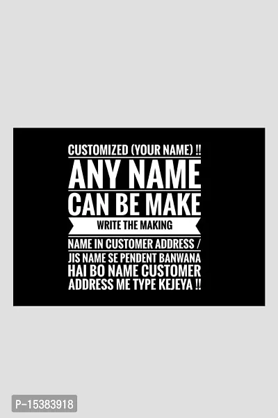 Name Pendent Customized Any Name For Gift 14k Gold SmilePlace Handmade Charms Jis Name Se Pandent Banwana Hai Bo Name Customer Address Me Lekdejeya !!-thumb4