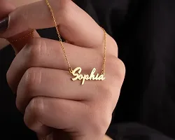 Name Pendent Customized Any Name For Gift 14k Gold SmilePlace Handmade Charms Jis Name Se Pandent Banwana Hai Bo Name Customer Address Me Lekdejeya !!-thumb1