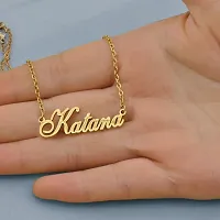 Name Pendent Customized Any Name For Gift 14k Gold SmilePlace Handmade Charms Jis Name Se Pandent Banwana Hai Bo Name Customer Address Me Lekdejeya !!-thumb3