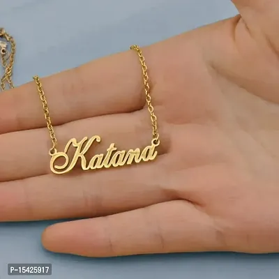 Name Pendent Customized Any Name For Gift 14k Gold SmilePlace Handmade Charms Jis Name Se Pandent Banwana Hai Bo Name Customer Address Me Lekdejeya !!-thumb4