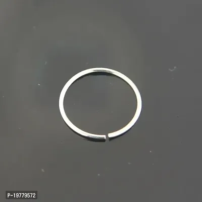 925 Sterling Silver Simple Nose Ring Hoop, Septum Ring SmilePlace Handmade Charms-thumb3