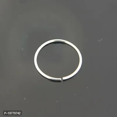 925 Sterling Silver Simple Nose Ring Hoop, Septum Ring SmilePlace Handmade Charms-thumb2