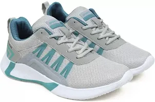 Comfortable And Lightweight Grey Mesh Running Sports Shoes For Men-thumb2
