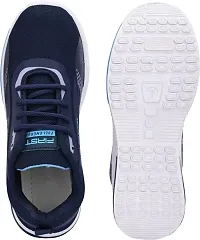 Comfortable And Lightweight Navy Blue Mesh Running Sports Shoes For Men-thumb2