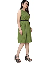 AA Creation Women's Crepe Fit And Flare Kurti (dresses for women western kurti_Green_2XL)-thumb1