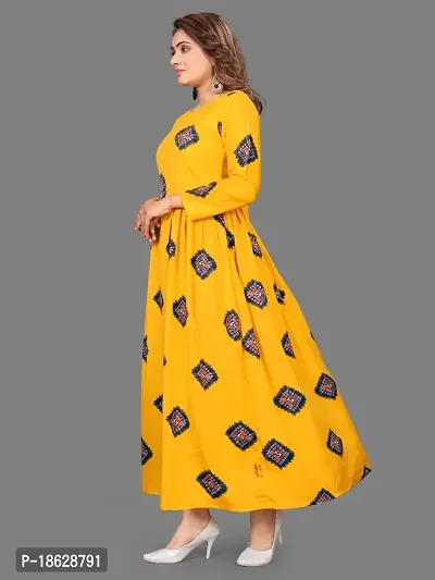 Stylish Crepe Printed Kurta For Women-thumb2