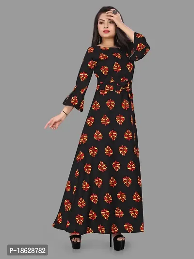 Stylish Crepe Printed Kurta For Women-thumb5