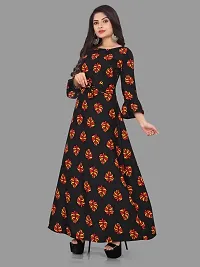 Stylish Crepe Printed Kurta For Women-thumb2