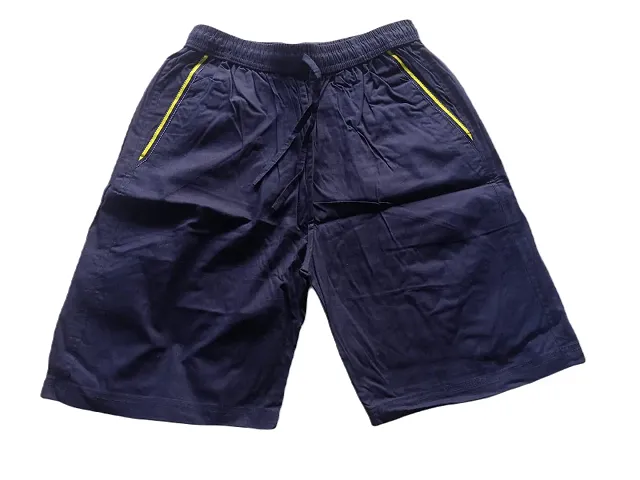 Elegant Blend Solid Regular Shorts For Men