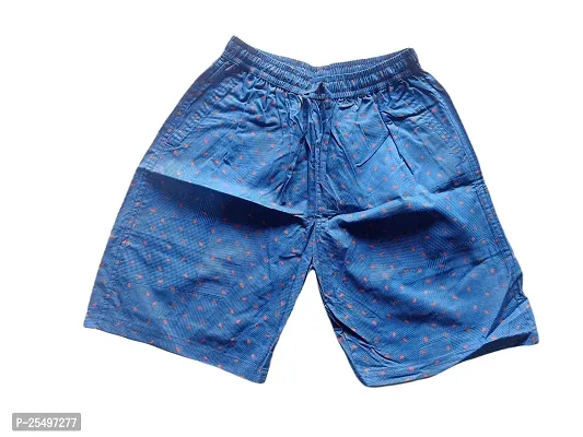 Elegant Cotton Blend Printed Regular Shorts For Men