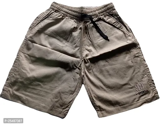 Elegant Cotton Blend Self Pattern Regular Shorts For Men-thumb0