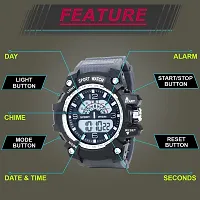 Trex 1155-Black Chronograph Alarm Wrist Analog Watch - For Men-thumb3