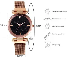 Trex Designer Golden Wrist Analog Watch For Women-thumb2