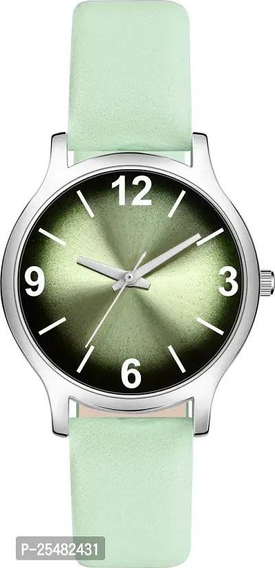 Trex MTT Green Synthetic Leather Green Unique Dial Wrist Analog Watch For Women