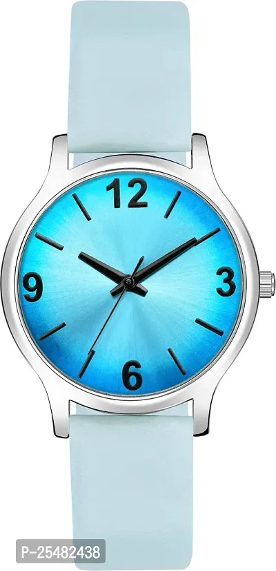 Trex MTT Synthetic Leather Blue Unique Dial Wrist Analog Watch For Women