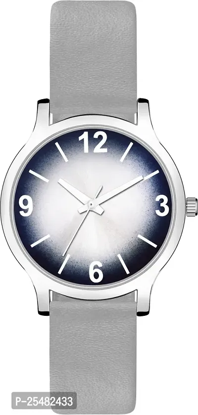 Trex MTT Synthetic Leather Grey Unique Dial Wrist Analog Watch For Women