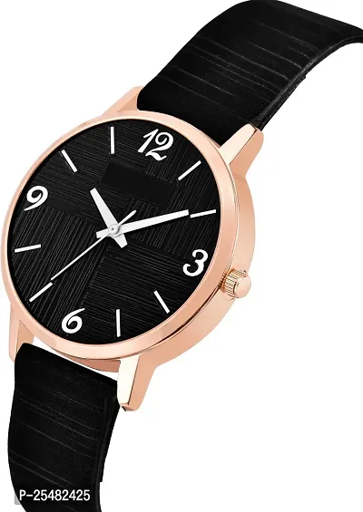 Trex 320 Synthetic Leather Black Casual Quartz Movment Analog Wrist Analog Watch For Women
