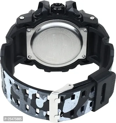 Trex 1327 6005 Black PU Strap Chronograph Alarm Analog-Digital Watch - For Men-thumb2