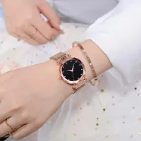 Trex Designer Golden Wrist Analog Watch For Women-thumb3