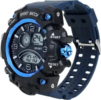 Trex 1155-Blue Alarm Water Resistance Analog-Digital Watch - For Men-thumb3