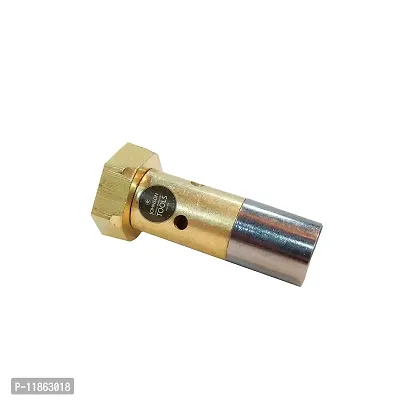 Johnson Tools Pointed Burner (1 No Size) Specially For LPG Gun/Torch Gun (Brass Finish)-thumb0